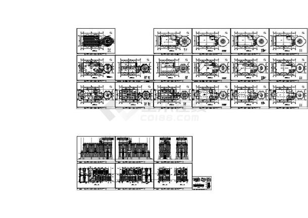 某地区标准型建筑立面装修详细设计方案施工CAD图纸-图一