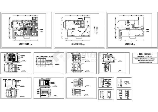 某地区标准型阳光样板房装修详细设计方案施工CAD图纸-图一