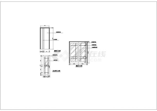 某地区标准型别墅室内装饰详细设计方案施工CAD图纸-图二