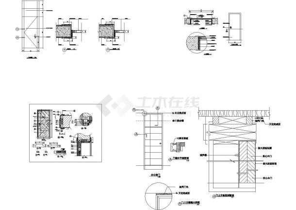 某地区标准型别墅门套装修详细设计方案施工CAD图纸-图一