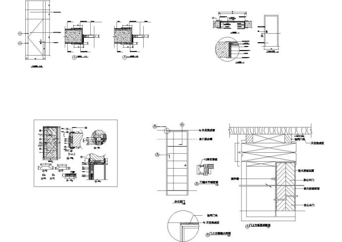 某地区标准型别墅门套装修详细设计方案施工CAD图纸_图1