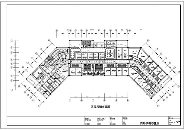 某现代标准型酒店顶棚装修详细设计方案施工CAD图纸-图二
