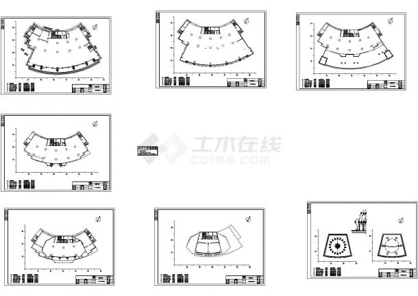 银行大楼泛光照明设计图CAD图纸-图一