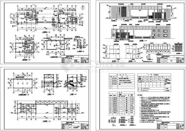 某现代标准型建筑大门详细设计施工CAD图纸-图一