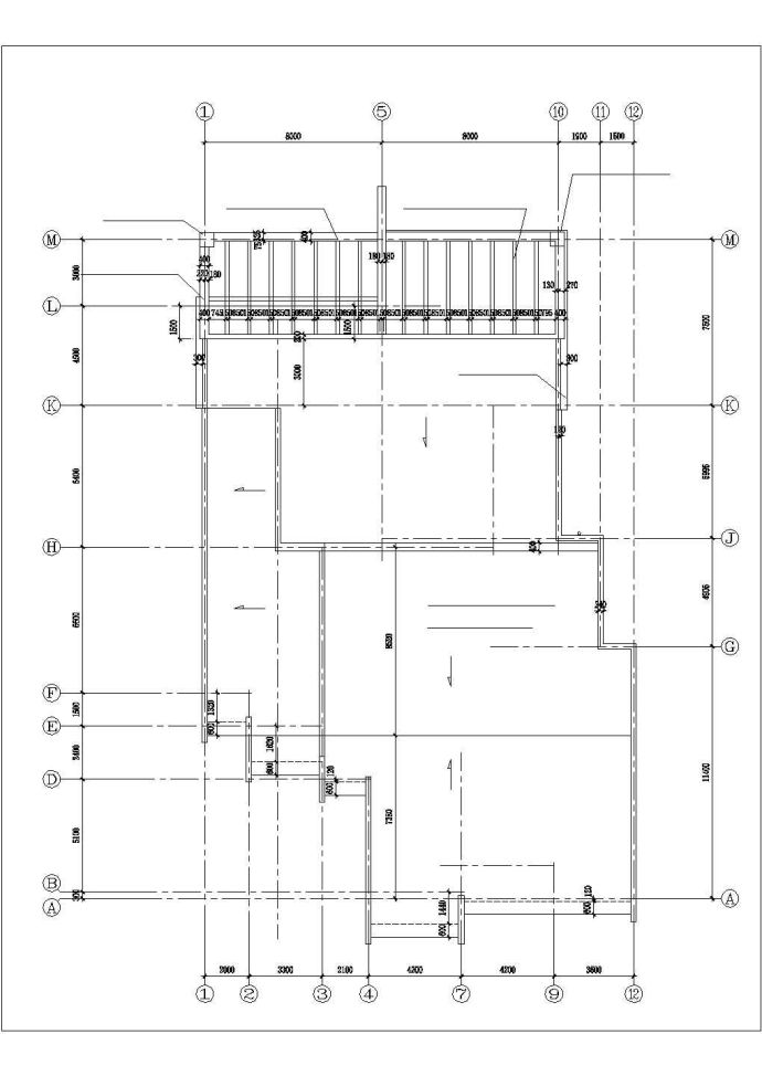 南京市某新建小区180平米单层砖混结构售楼处平立面筑设计CAD图纸_图1