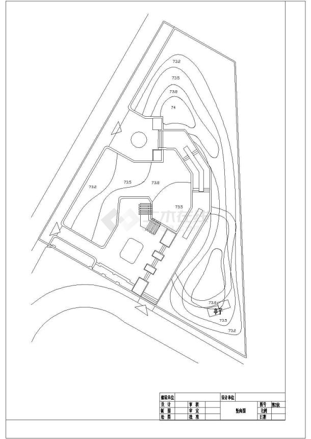 某高级住宅小区小公园景观绿化设计cad全套施工图（甲级院设计）-图二