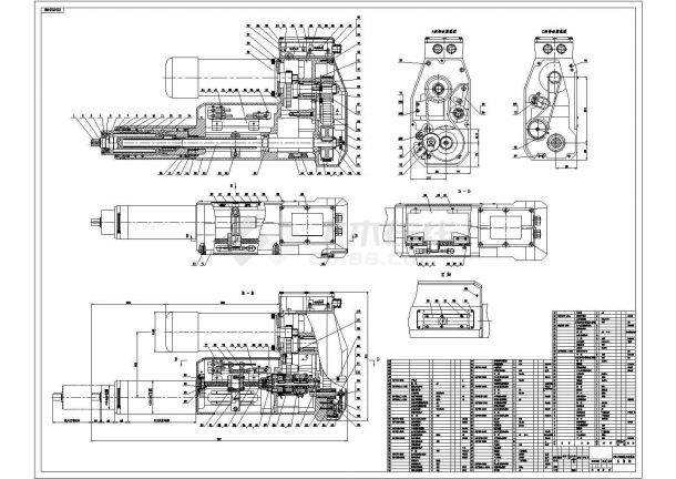 典型同步攻丝机设计cad机械总装图纸（甲级院设计）-图一