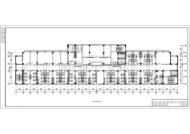 成都市某甲级医院12层框架病房楼强弱电系统设计CAD图纸-图二
