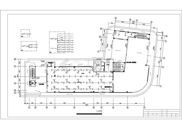 昆山市某医院9层L型市卫校附属医院住院综合楼电气系统设计CAD图纸-图一