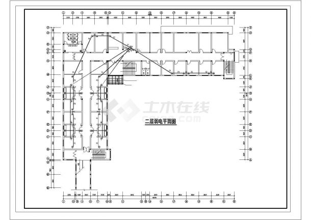 滁州市某医院3层综合楼电气系统设计CAD图纸（强弱电+电视+防雷）-图一
