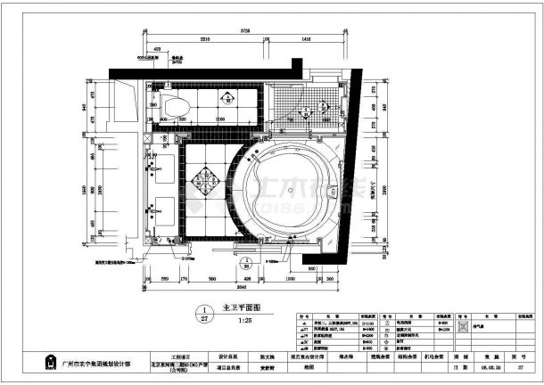 某样板房卧房及卫生间布置装修设计cad全套施工图（标注详细）-图二