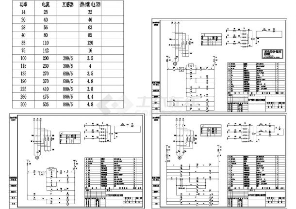 14~300KW自耦降压原理cad图纸-图二