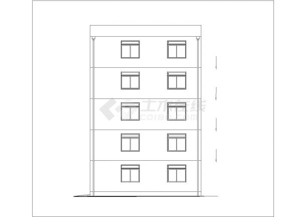 重庆市某小区3280平米5层框架结构住宅楼建筑+结构设计CAD图纸-图一