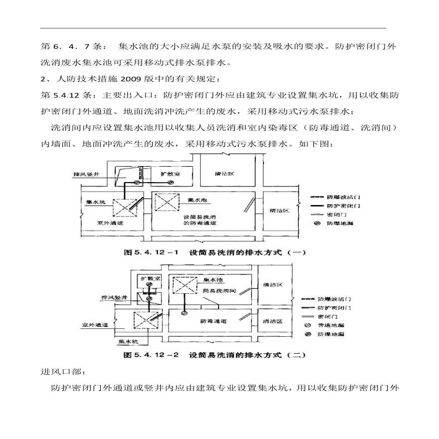 关于人防口部集水井设置的几个问题-图二