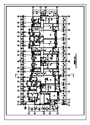 某六层带阁楼康平嘉园小区全套建施cad图，共三十一张-图一