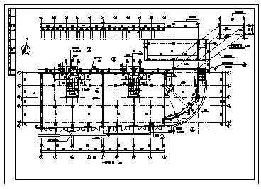 五层别墅建筑施工cad图(含两套设计图，共十八张)-图二