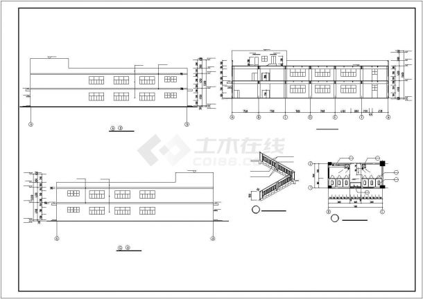 南京某大型糖厂8800平米2层框架结构生产厂房建筑设计CAD图纸-图一