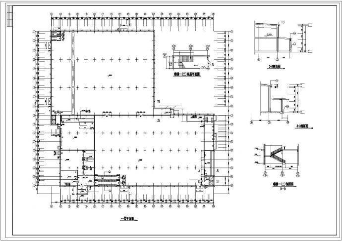 宿迁市某工厂1.5平米2层全钢结构生产车间建筑设计CAD图纸_图1