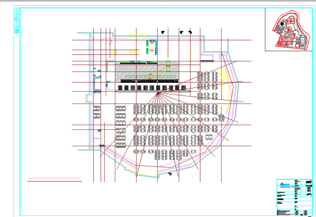 学校食堂建筑施工图CAD2019