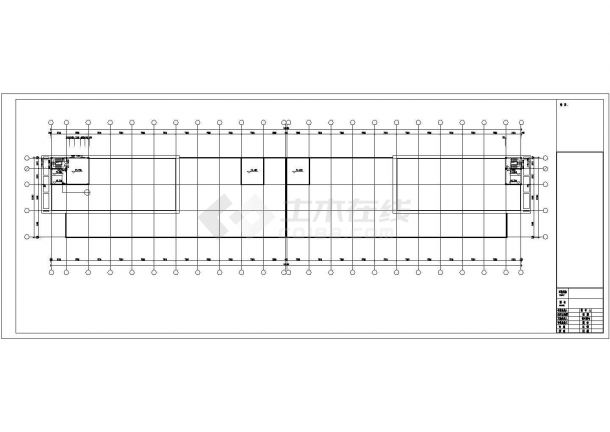 连云港市某工厂7500平米5层框架结构生产厂房建筑设计CAD图纸-图一