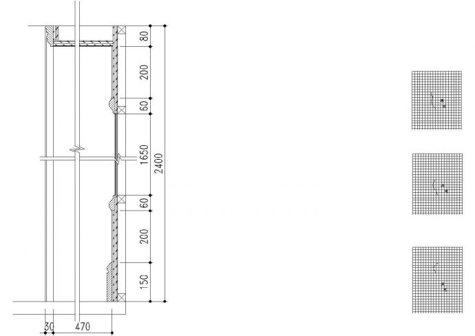 某现代标准玄关鞋柜背景装修详细设计施工CAD图纸_图1