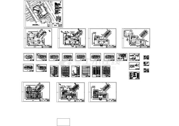 某现代标准带地下室宾馆给排水详细设计施工CAD图纸-图一