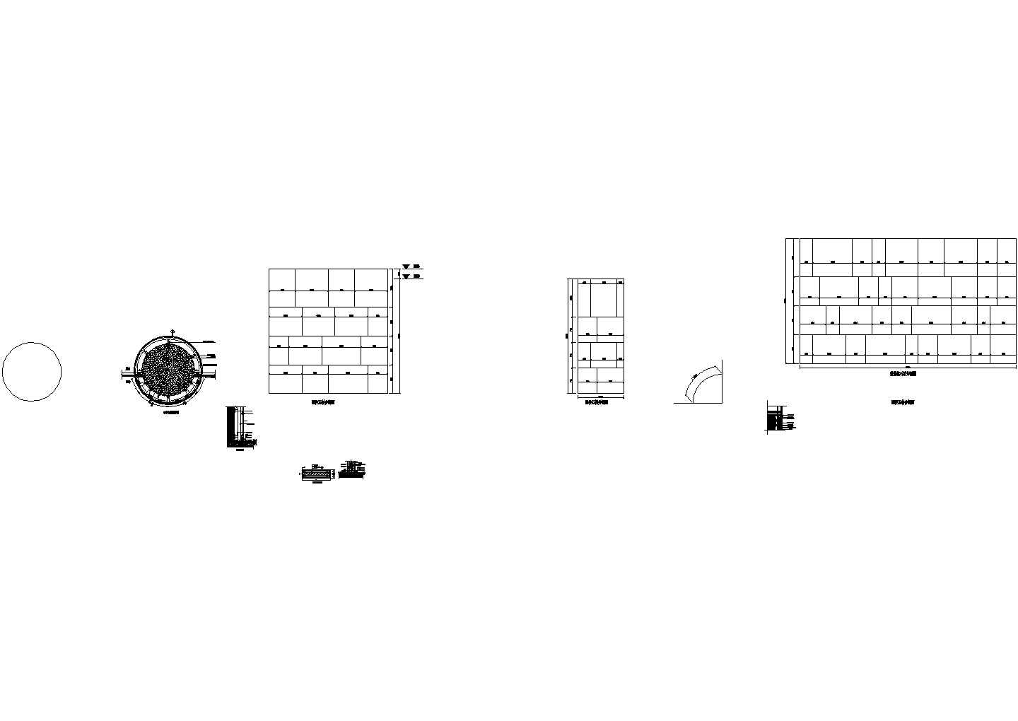 某现代标准售楼处白混油木饰面隔断装修详细设计施工CAD图纸
