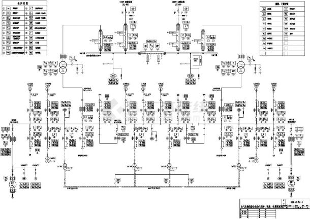 热电厂工程电气主接线-图一