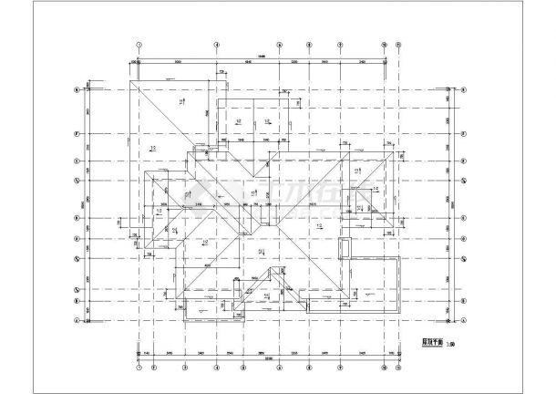 370平米2层混合结构独栋别墅全套平立剖面设计CAD图纸-图一
