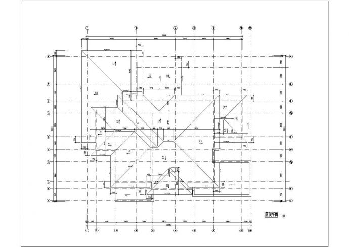 370平米2层混合结构独栋别墅全套平立剖面设计CAD图纸_图1