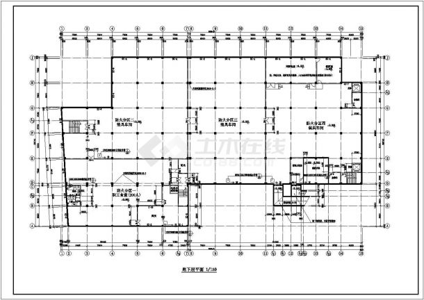 某五层框架结构生产厂房设计cad全套建筑施工图-图二