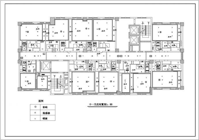 某高层四星级酒店客房装修设计cad全套施工图（标注详细）_图1