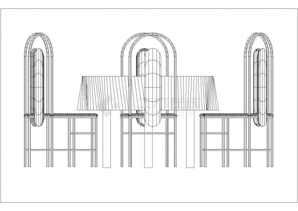 经典餐桌及椅子设计cad素材图块集合（大院设计）-图二