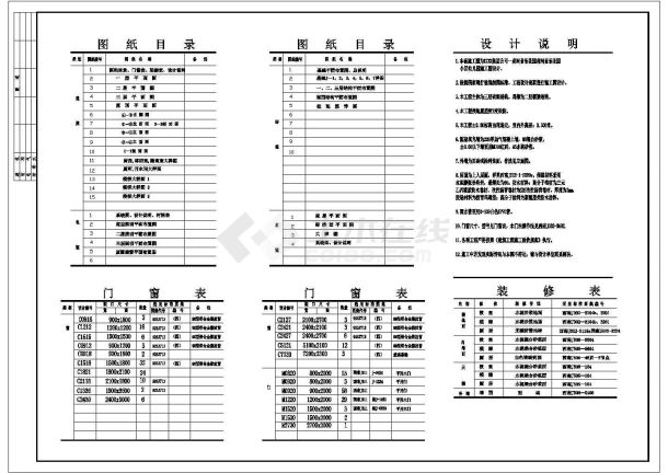 某6班3层框架结构小区幼儿园设计cad全套建施图（含设计说明）-图二