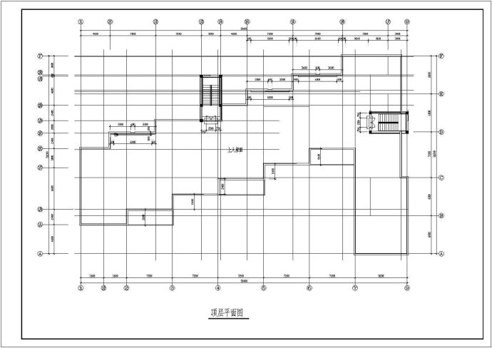 某8班3层砖混结构幼儿园建筑方案设计cad图纸_图1