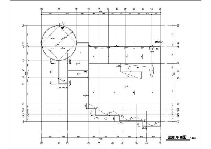 某9班3层框架结构2503平米幼儿园设计cad全套建筑施工图（含施工说明）_图1