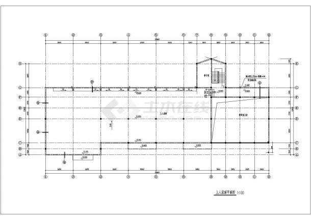 某9班3层框混结构幼儿园设计cad全套建筑施工图-图一
