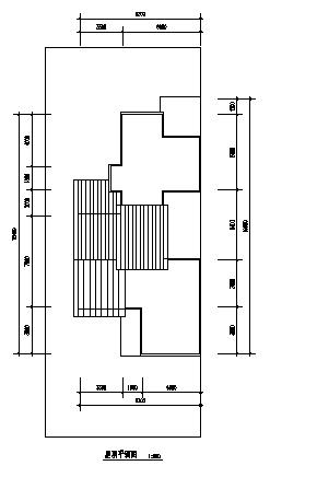 某二层小别墅建筑施工cad图，共八张-图二