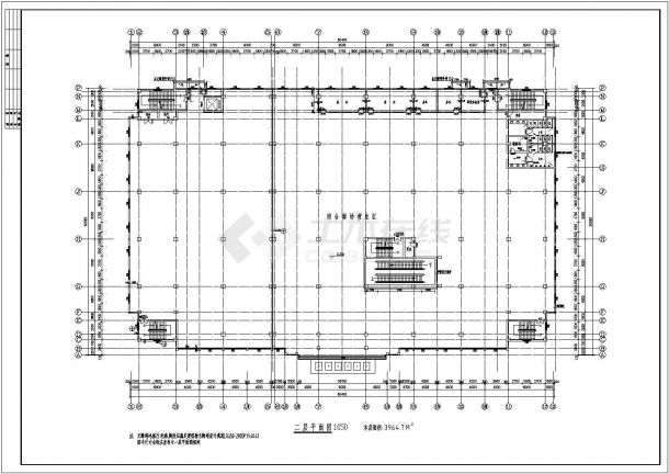 某多层框架结构超市设计cad全套建筑施工图（标注详细）-图一