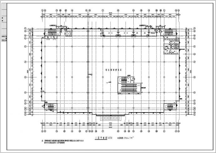 某多层框架结构超市设计cad全套建筑施工图（标注详细）_图1