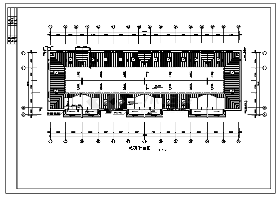 某小区六层带阁楼住宅楼建筑施工cad图，共七张-图一