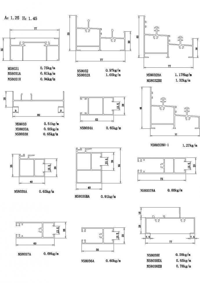沈阳某中学教学楼推拉窗结构设计CAD图纸（12张）_图1
