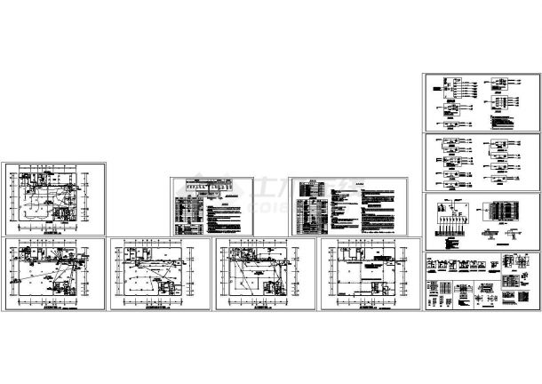 某现代标准大型地下人防车库全套电气系统详细设计施工CAD图纸-图一