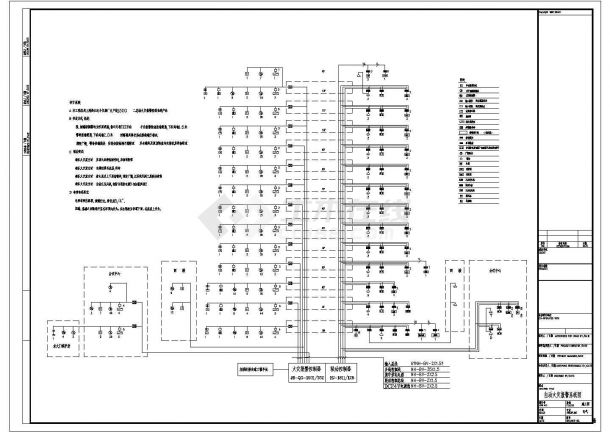 某现代标准大型饭店建筑消防报警系统详细设计施工CAD图纸-图二