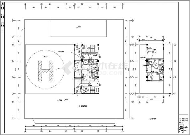 某现代标准大型医院消防系统详细设计施工CAD图纸-图二