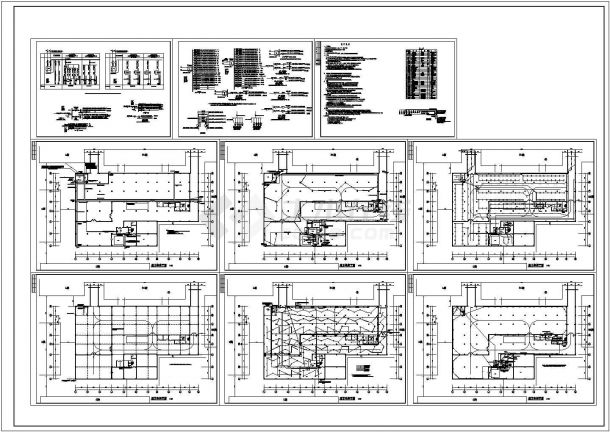 某现代标准大型车库电气消防报警系统详细设计施工CAD图纸-图一