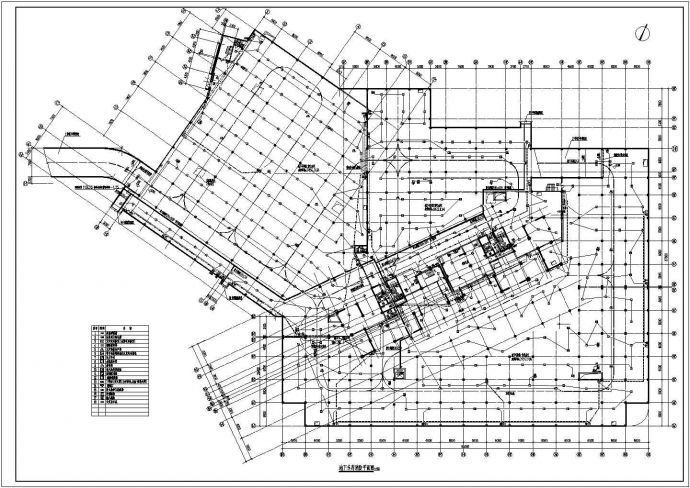 某现代标准小区地下车库消防详细设计施工CAD图纸_图1