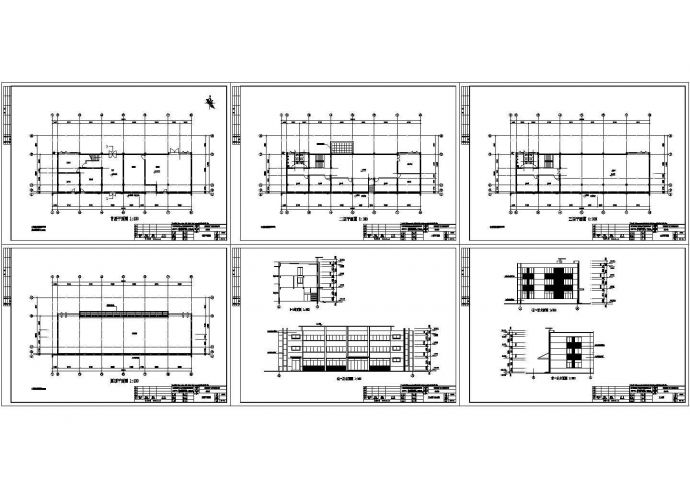 办公楼设计_某公司办公楼全套建筑设计cad图纸_图1