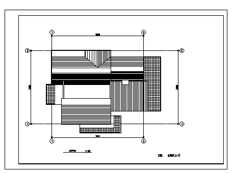 361平方米某二层B型别墅建筑施工cad图，共八张_图1