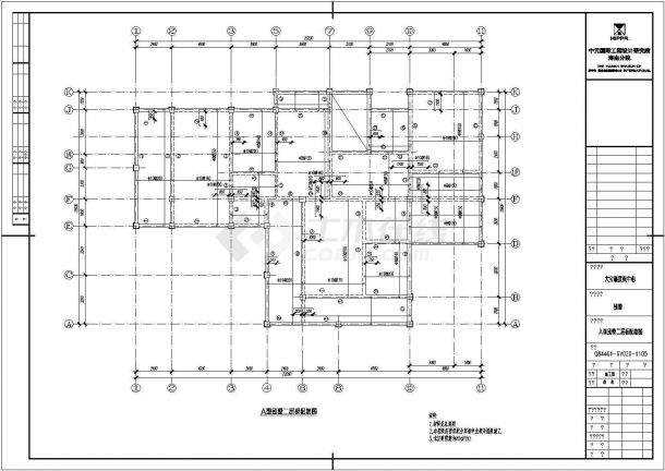 某三层砖混结构欧式别墅设计cad全套建筑施工图（含结构设计）-图一